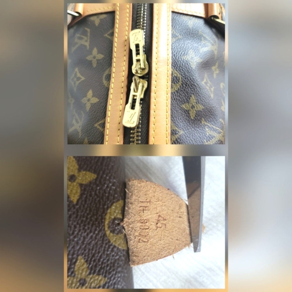 Auth💞Louis Vuitton Sac Souple 45 Monogram Coated Canvas Travel Bag - Picture 10 of 14